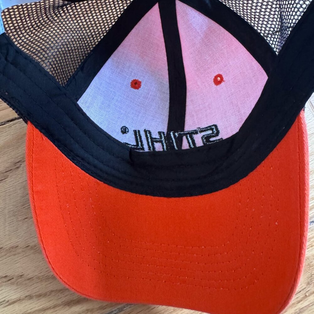 Official STIHL Orange Snapback Trucker Hat – Embroidered Logo - Picture 3 of 4